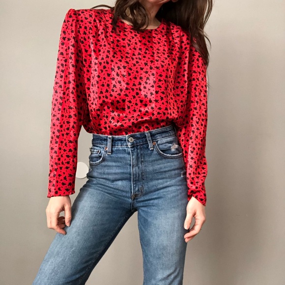 Vintage Tops - Gorgeous vintage 80’s red blouse
